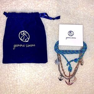 Gemma Simone Voyage Bracelet Set, can wear as a Bracelet, Anklet or Necklace bag